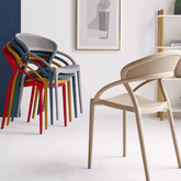 Olivia Modern Stackable Dining Room Plastic Chair